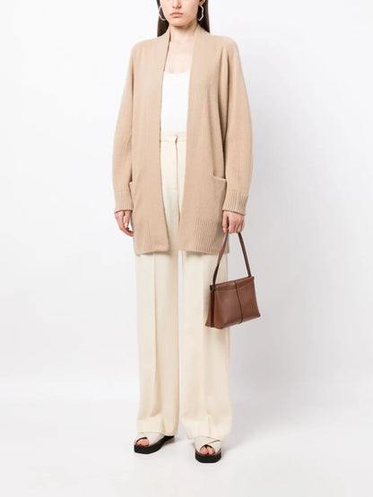Open-Front Cashmere Cardi-Coat