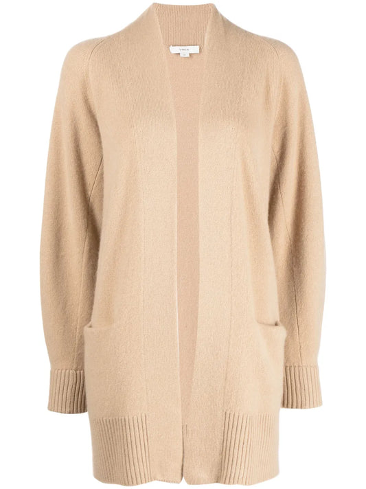 Open-Front Cashmere Cardi-Coat