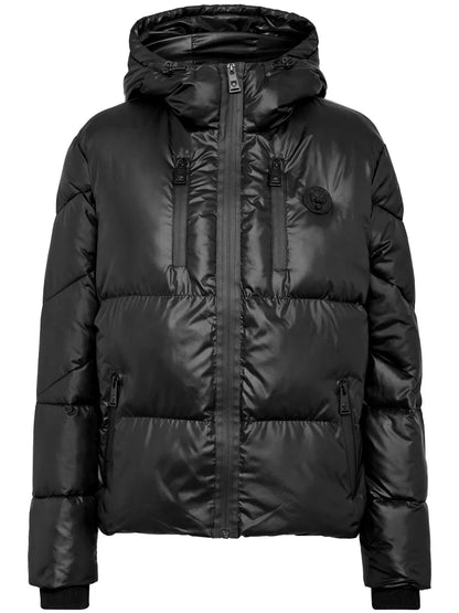 Logo-Print Puffer Jacket