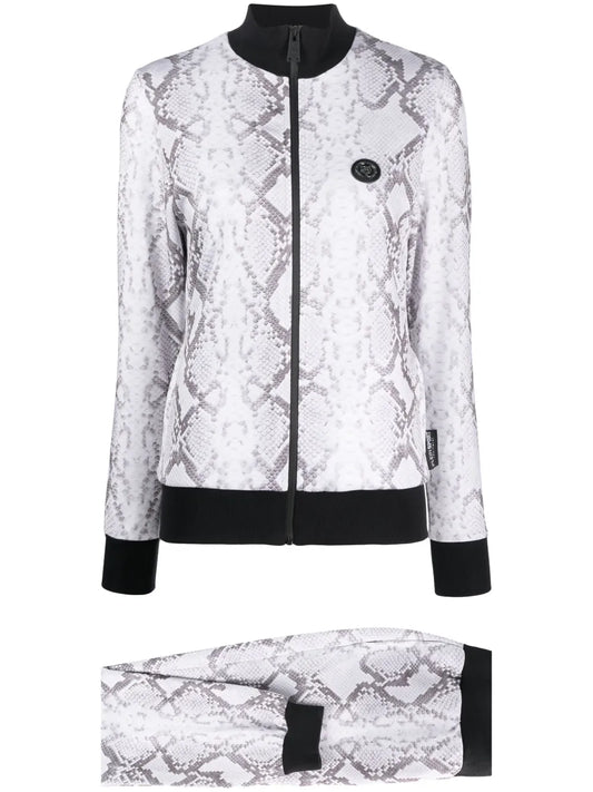 Piton-Print Tracksuit Set