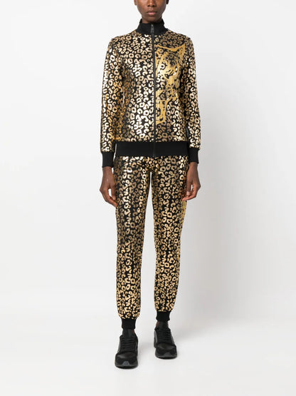 Leopard-Print Tracksuit Set