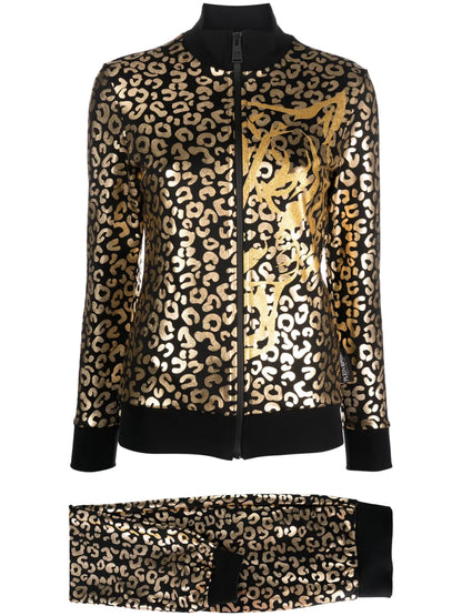 Leopard-Print Tracksuit Set
