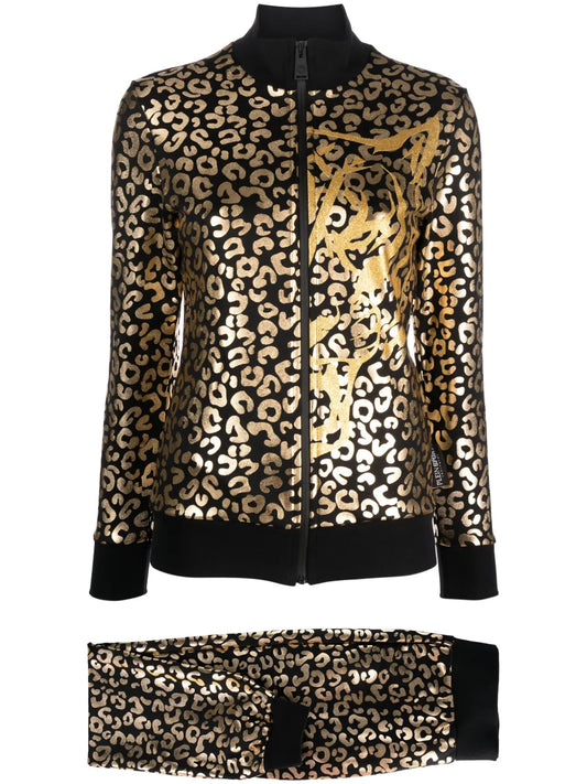 Leopard-Print Tracksuit Set