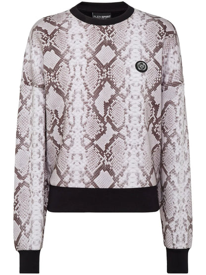 Python-Print Long-Sleeved Sweatshirt