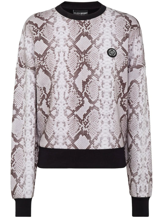 Python-Print Long-Sleeved Sweatshirt