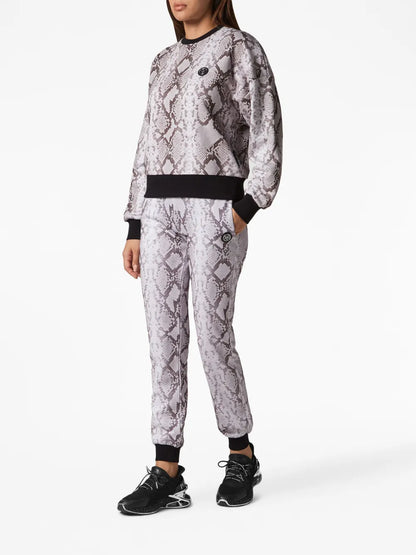 Python-Print Long-Sleeved Sweatshirt