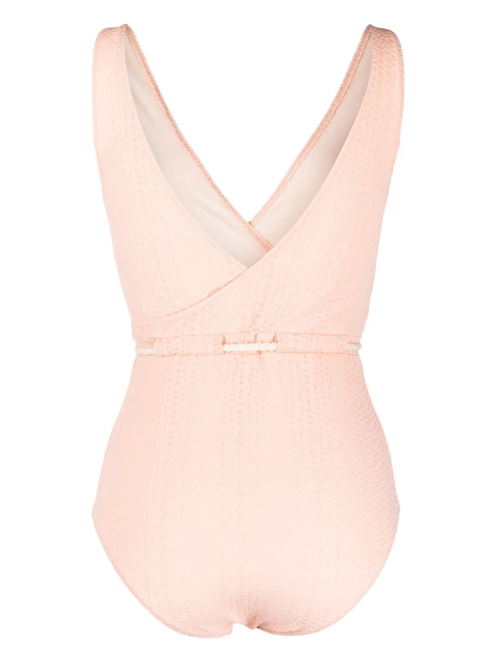 Belted V-Neck Swimsuit