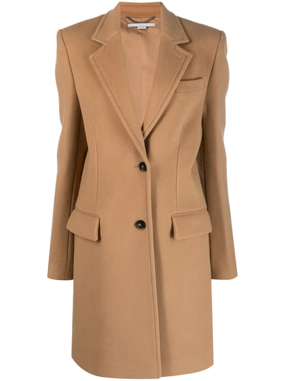 Single-Breasted Wool Coat