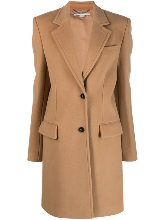 Single-Breasted Wool Coat