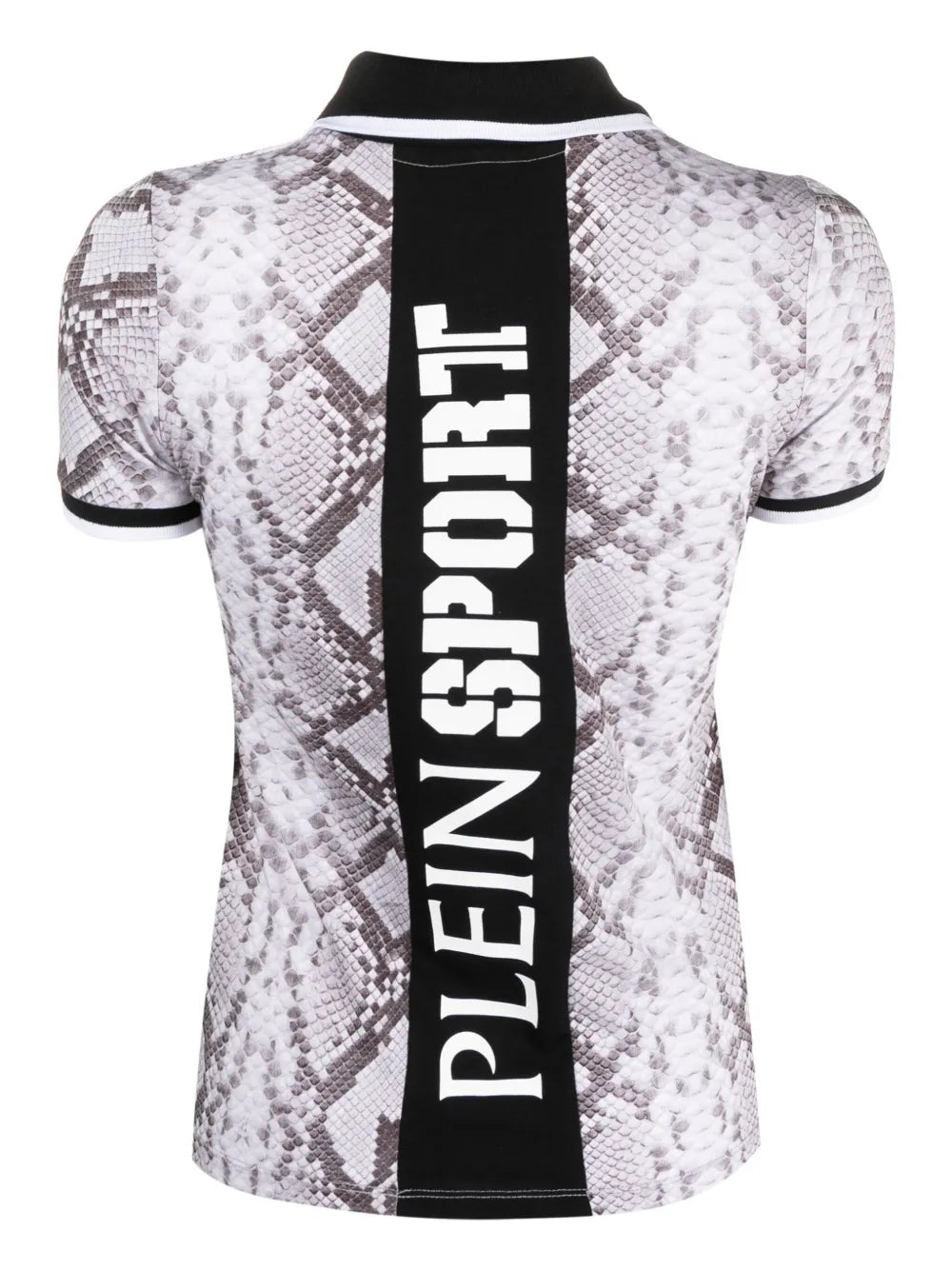 Snake-Print Logo-Lettering Top