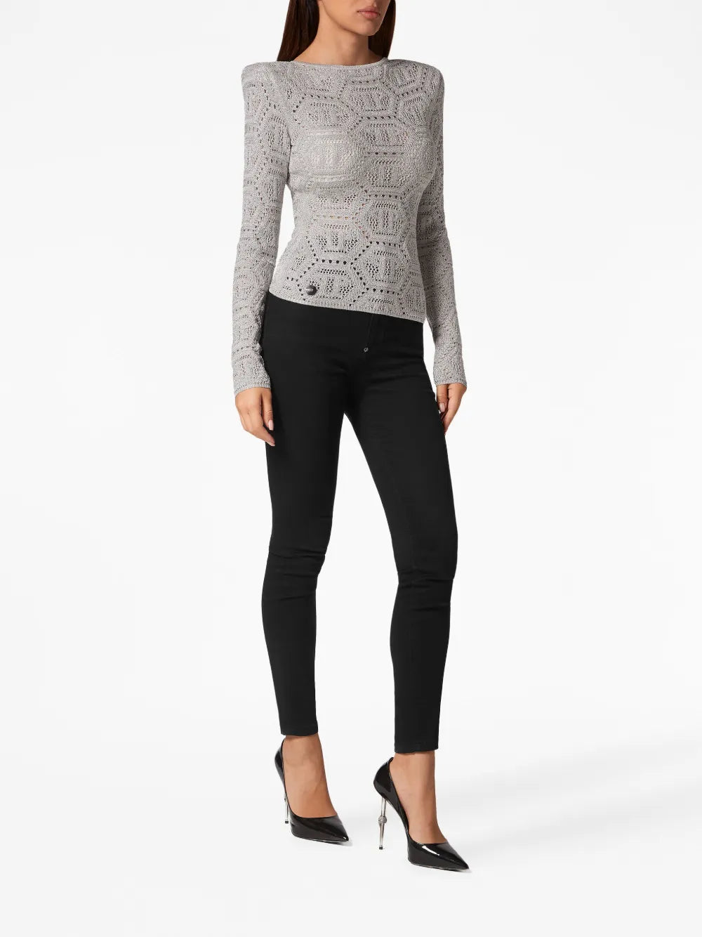 Logo-Embroidered Knitted Top