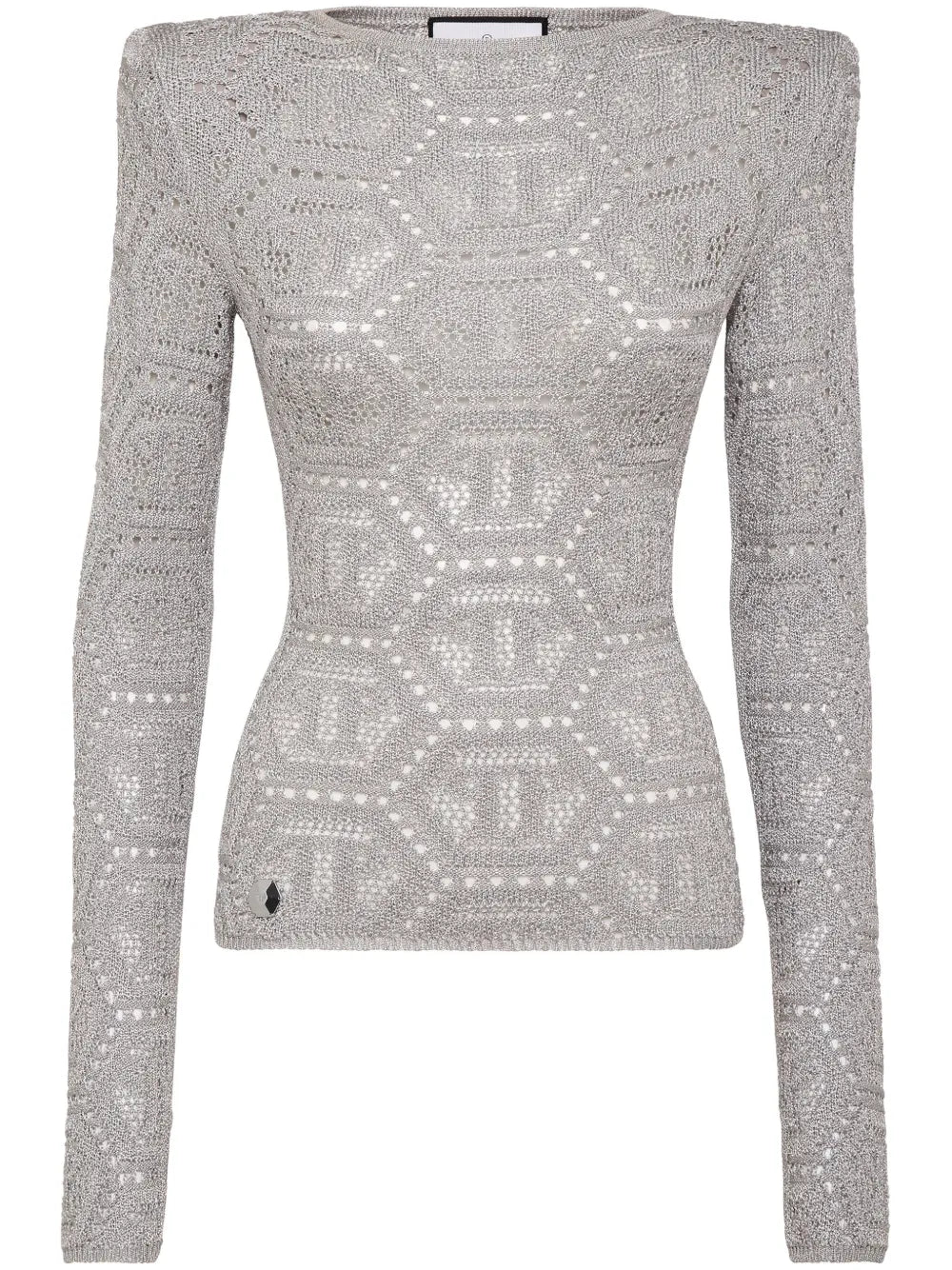 Logo-Embroidered Knitted Top