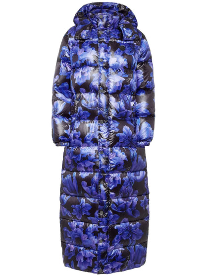Floral-Print Feather-Down Jacket
