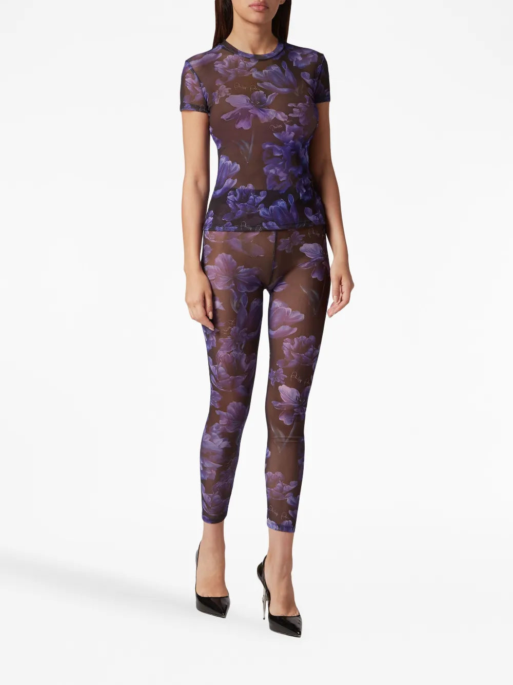 Floral-Print Round-Neck T-Shirt
