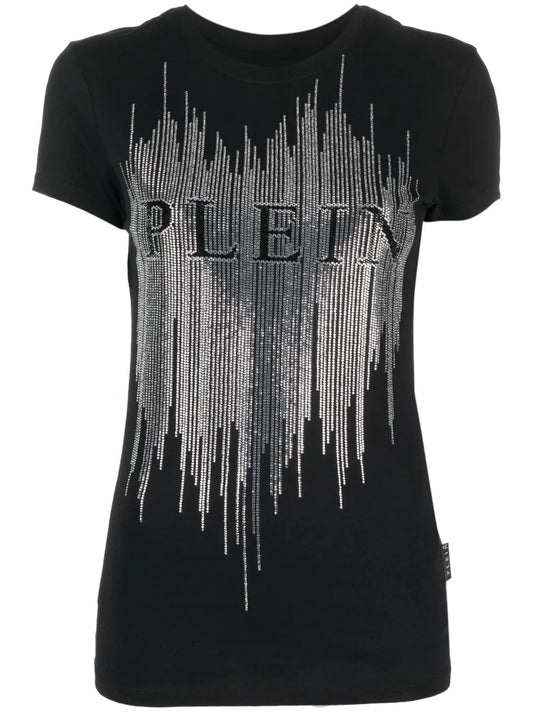 Crystal-Embellished Logo T-Shirt