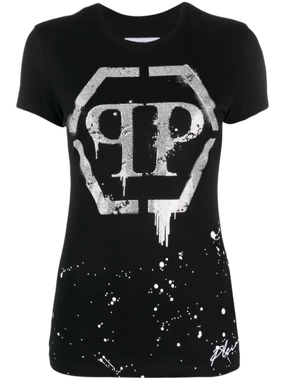 Crystal-Embellished Logo T-Shirt
