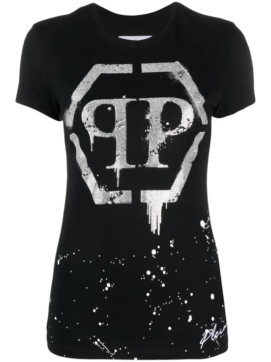 Crystal-Embellished Logo T-Shirt