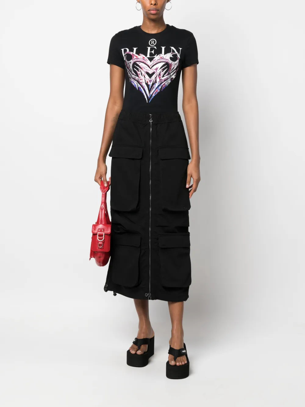 Crystal-Embellished Logo-Print T-Shirt