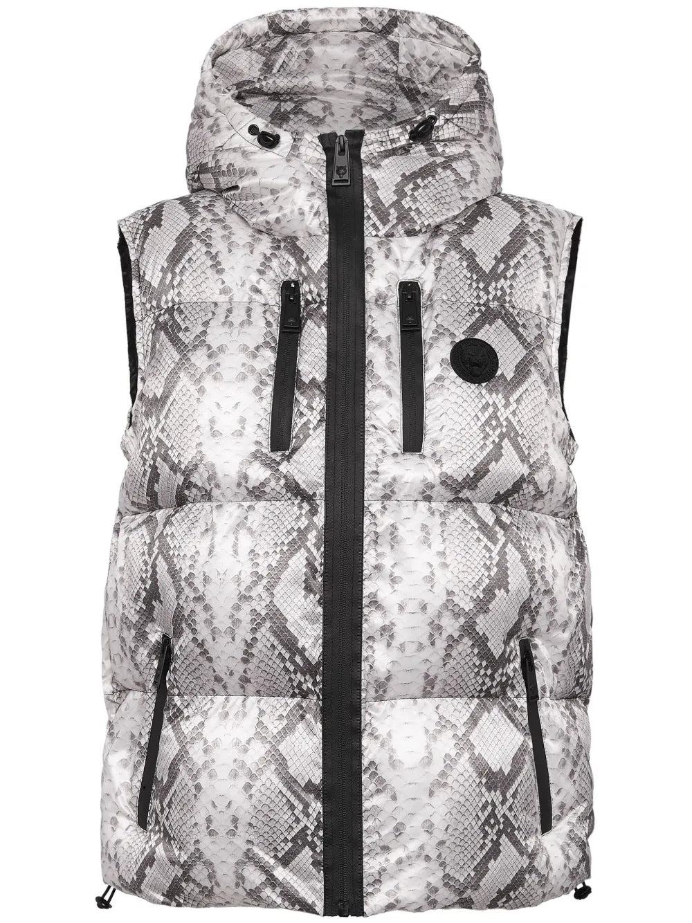 Logo-Print Hooded Gilet
