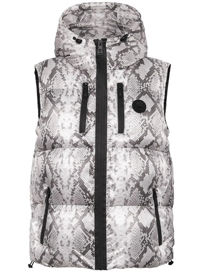 Logo-Print Hooded Gilet