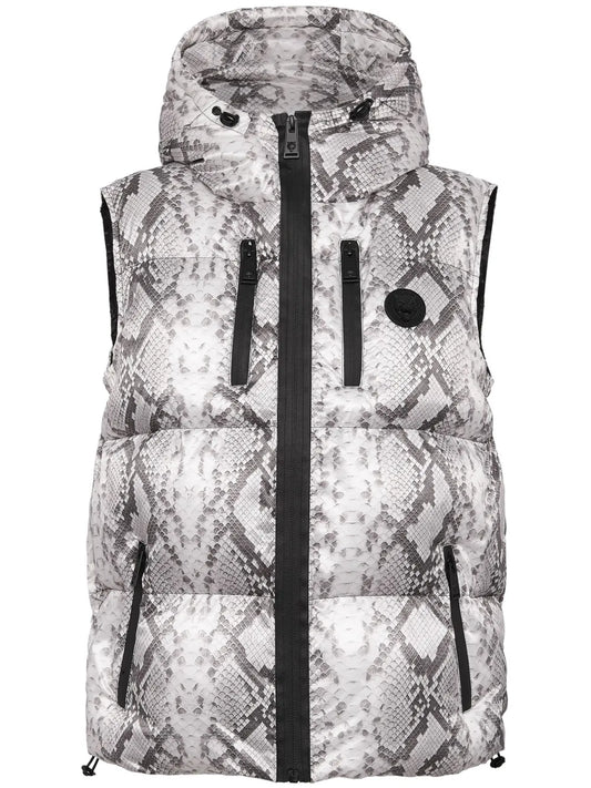 Logo-Print Hooded Gilet