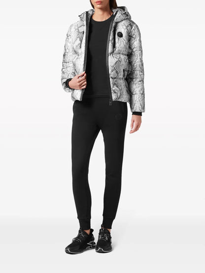 Logo-Print Puffer Jacket