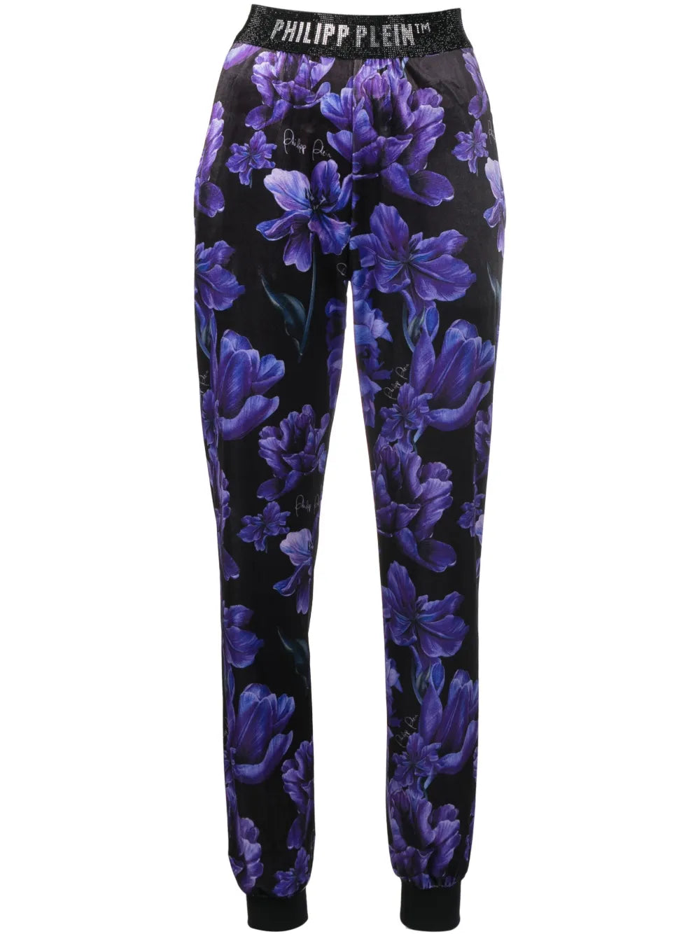 Floral-Print Logo-Appliqué Track Pants