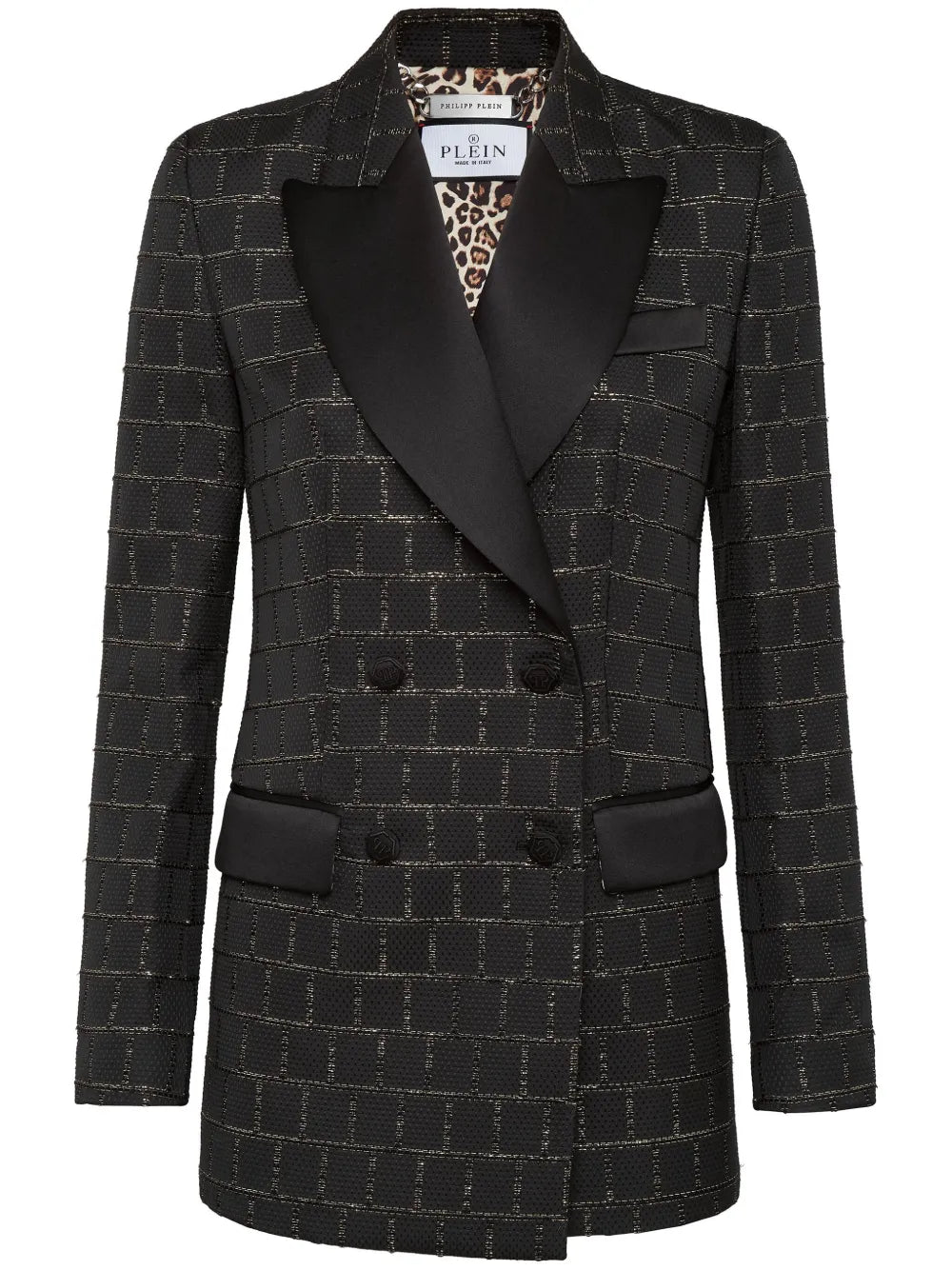 Sartorial Jacquard Double-Breasted Blazer
