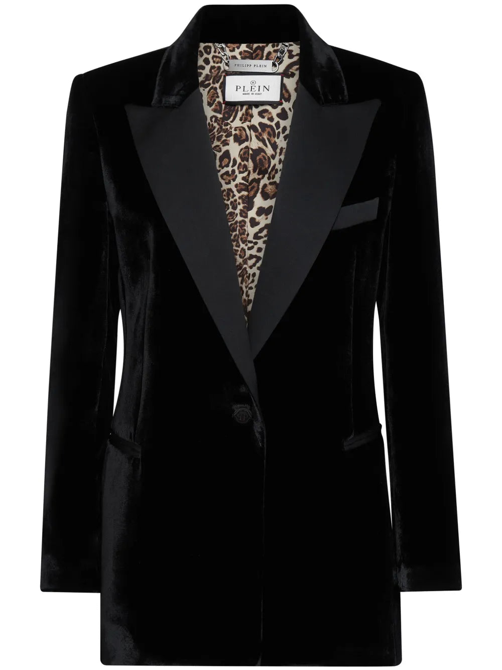 Single-Breasted Velvet Blazer
