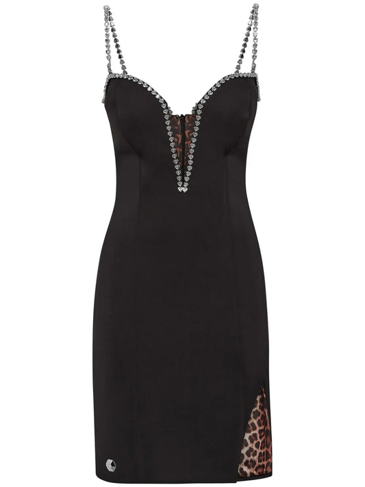 Crystal-Embellished Minidress