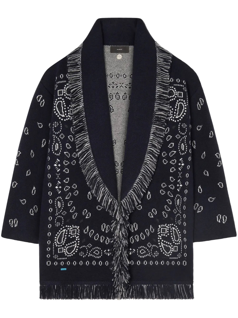 Bandana Jacquard Cashmere Cardigan