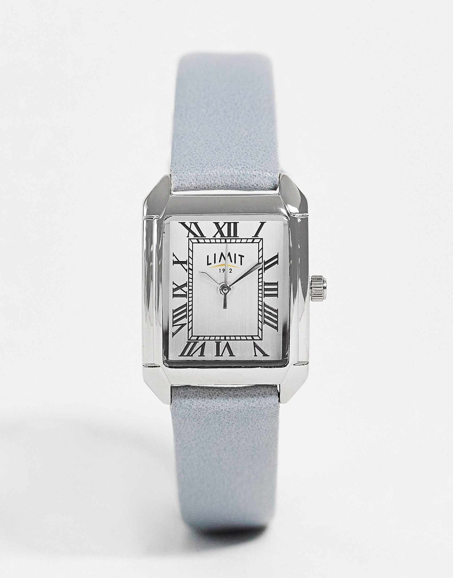 Womens Faux Leather Watch With White Dial