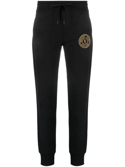 V-Emblem Print Track Pants