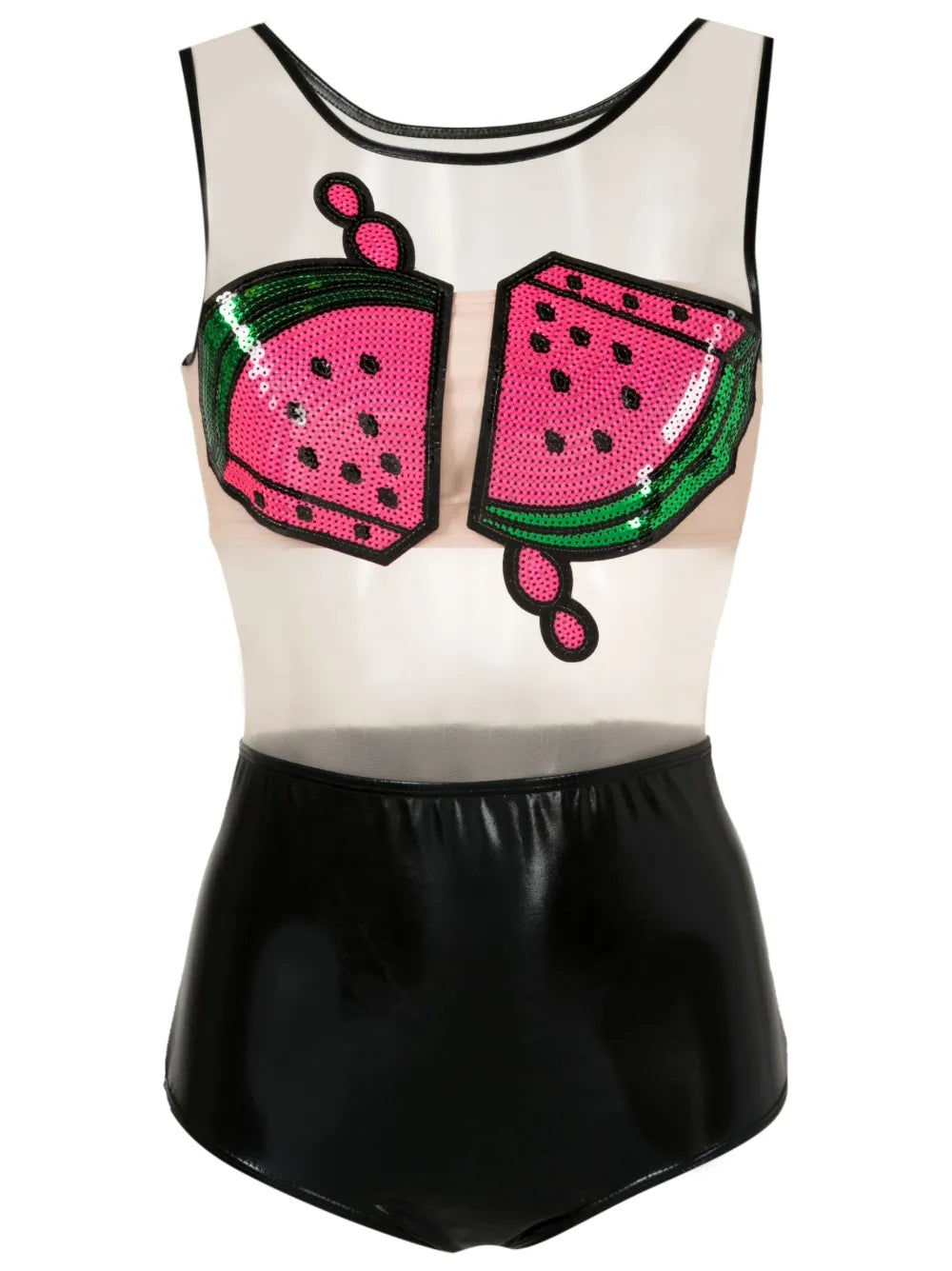 Sequinned Watermelon-Print Swimsuit