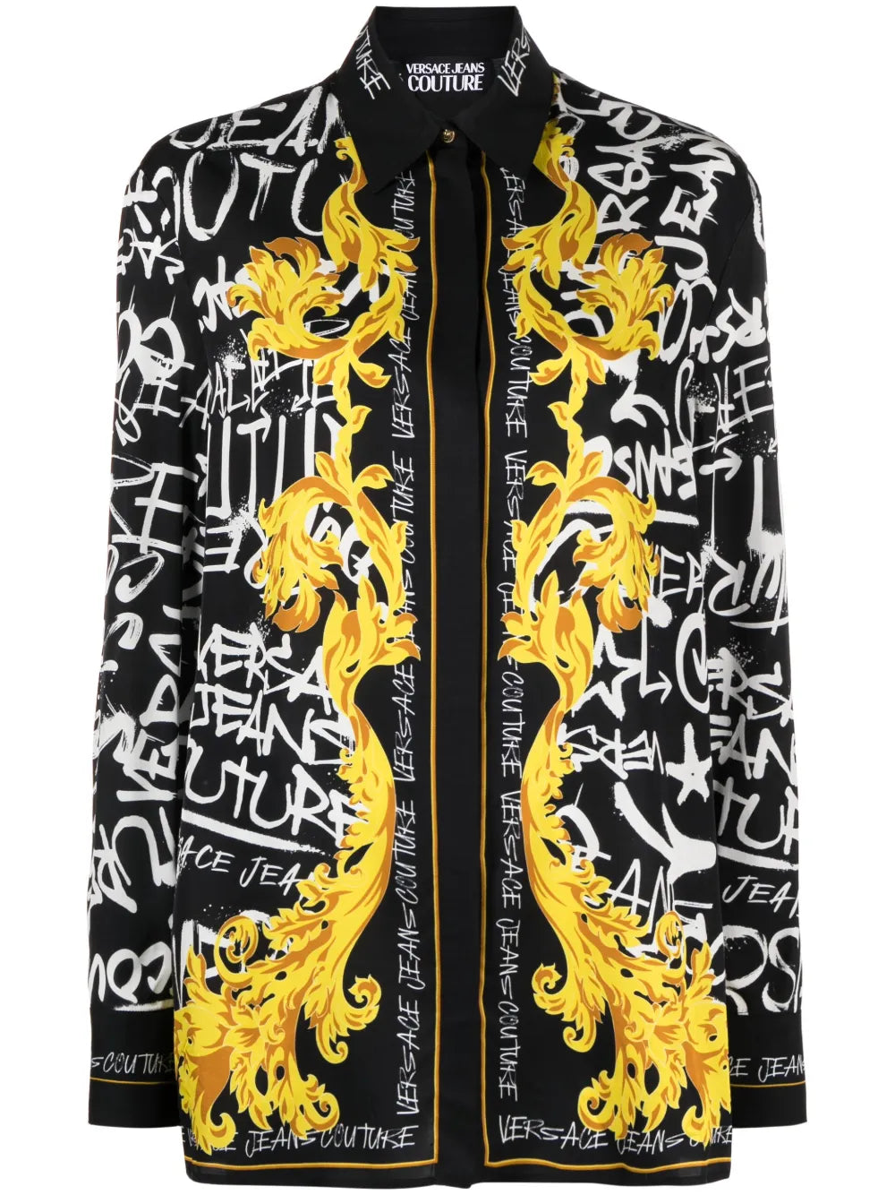 Logo Couture Print Blouse