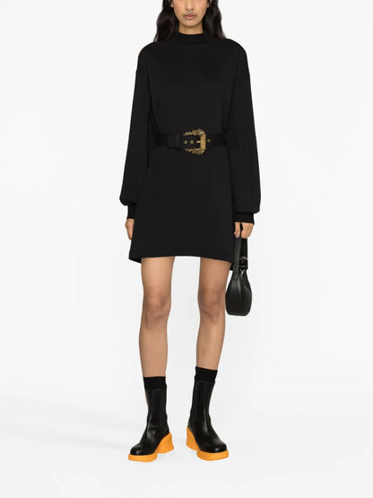 Belted Long-Sleeve Minidress