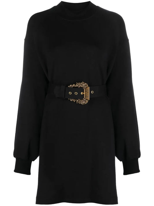 Belted Long-Sleeve Minidress