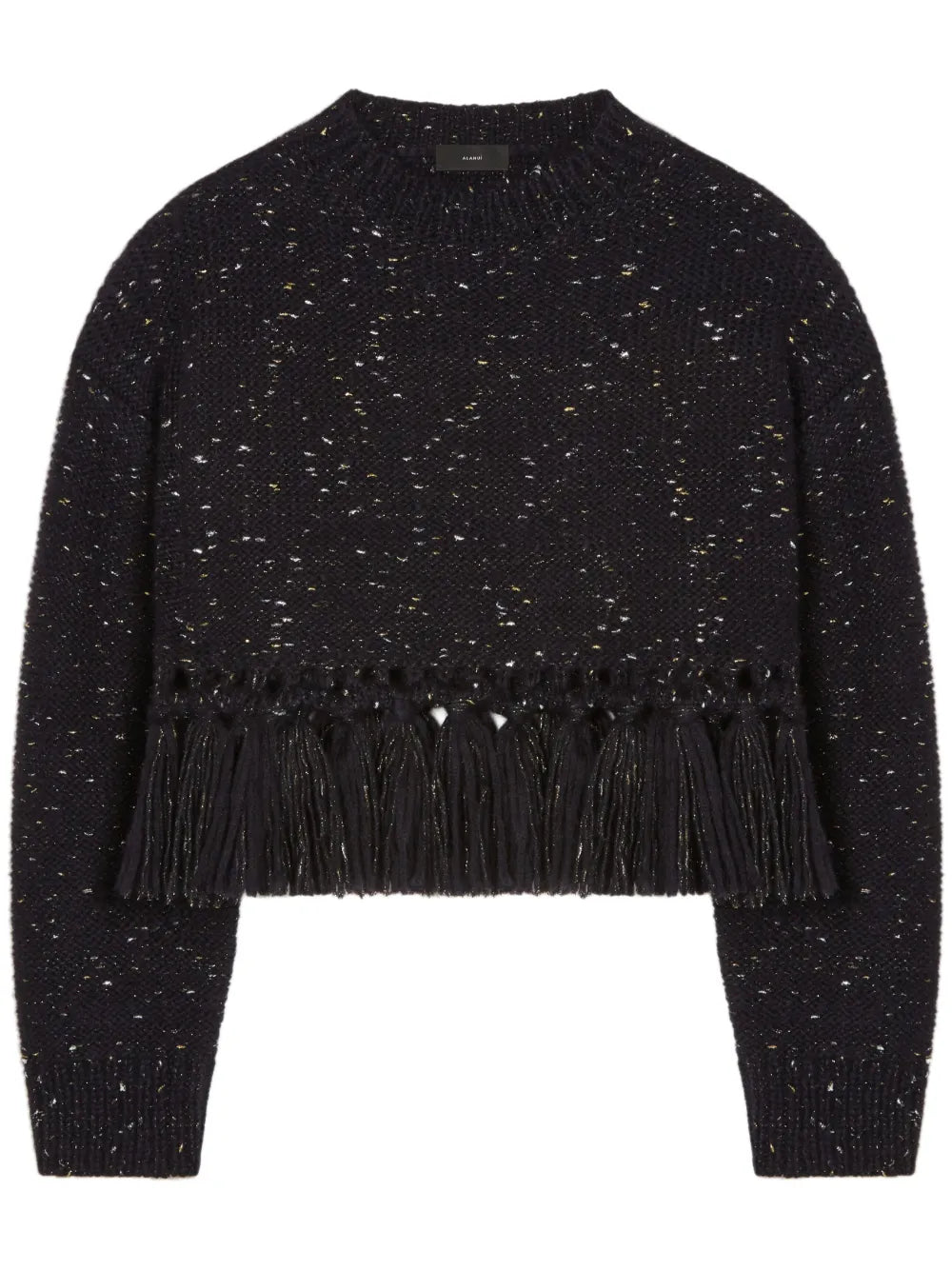 The Astral Tasselled Speckle-Knit Jumper