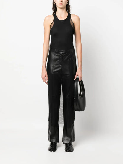 Sleeveless Semi-Sheer Dress