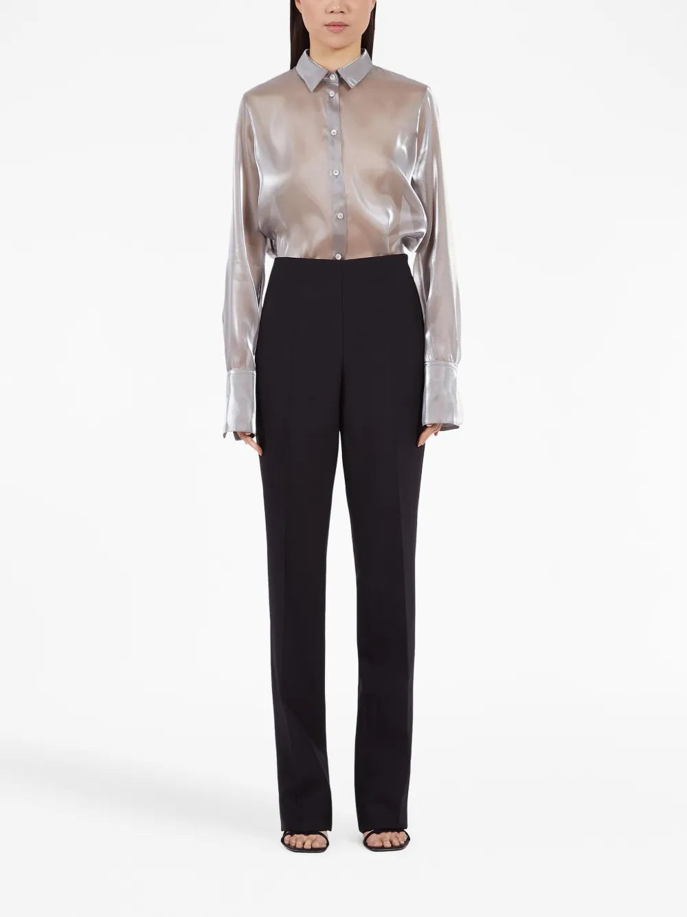 Straight-Leg Wool Trousers