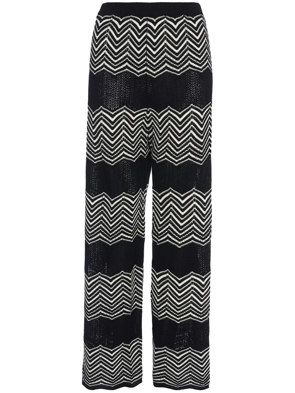 Sugar Chevron-Pattern Wide Trousers