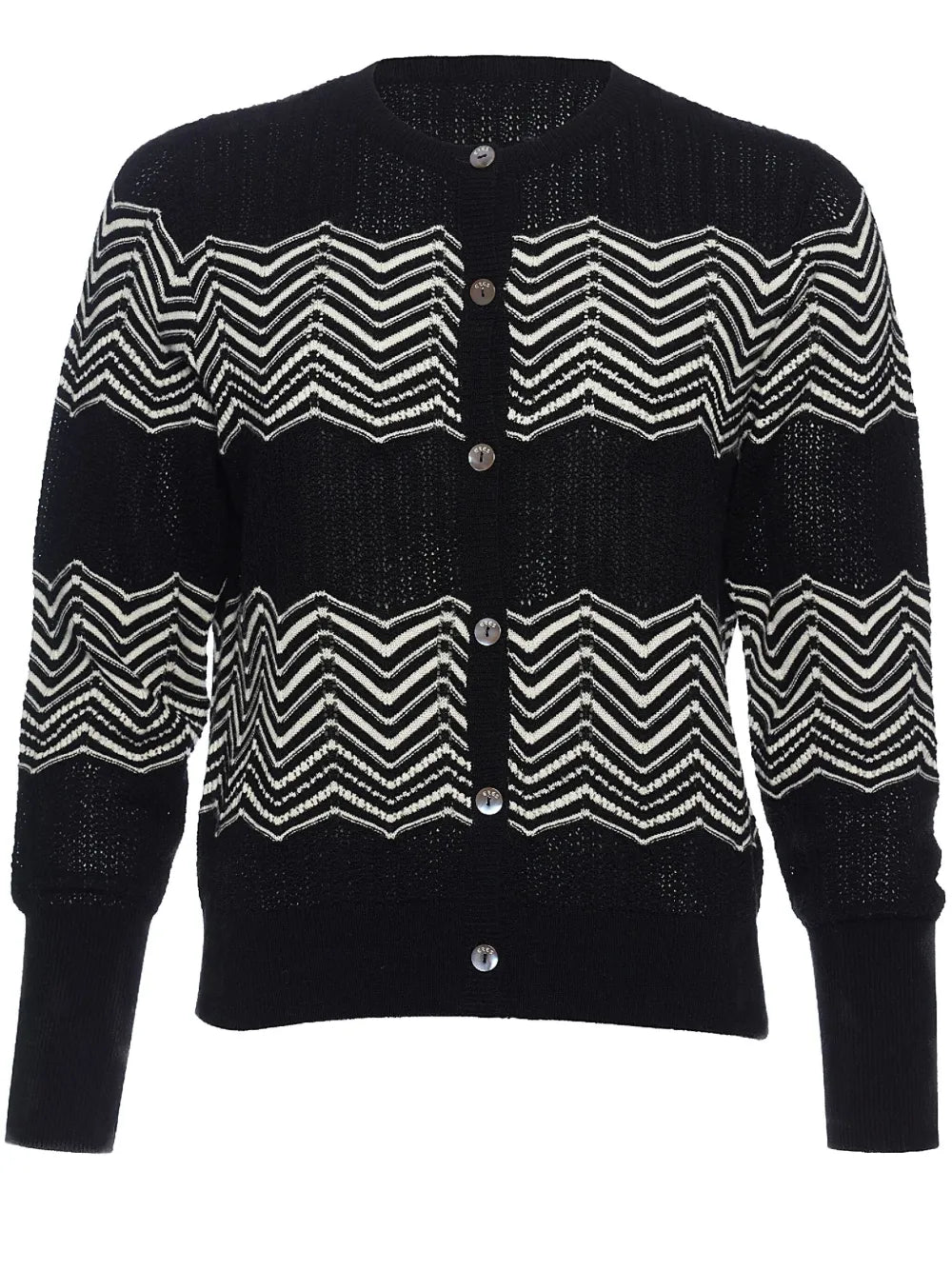 Club Chevron-Pattern Cardigan