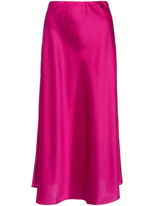 Silk Midi Skirt