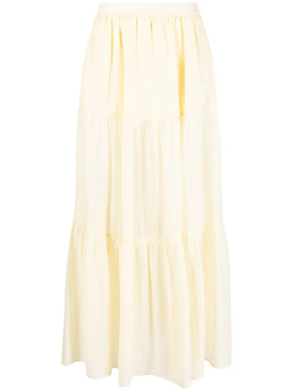 High-Waisted Tiered Maxi Skirt