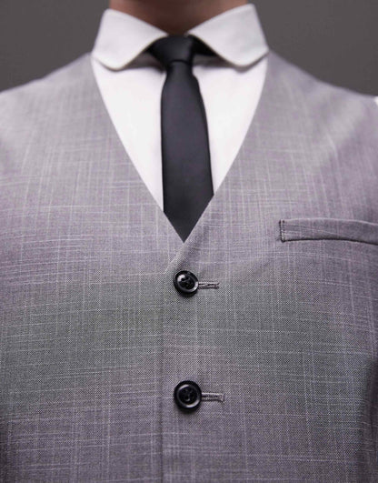 Textured Suit Waistcoat