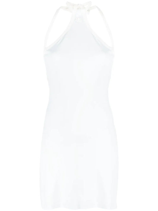 Logo-Embroidered Jersey Minidress