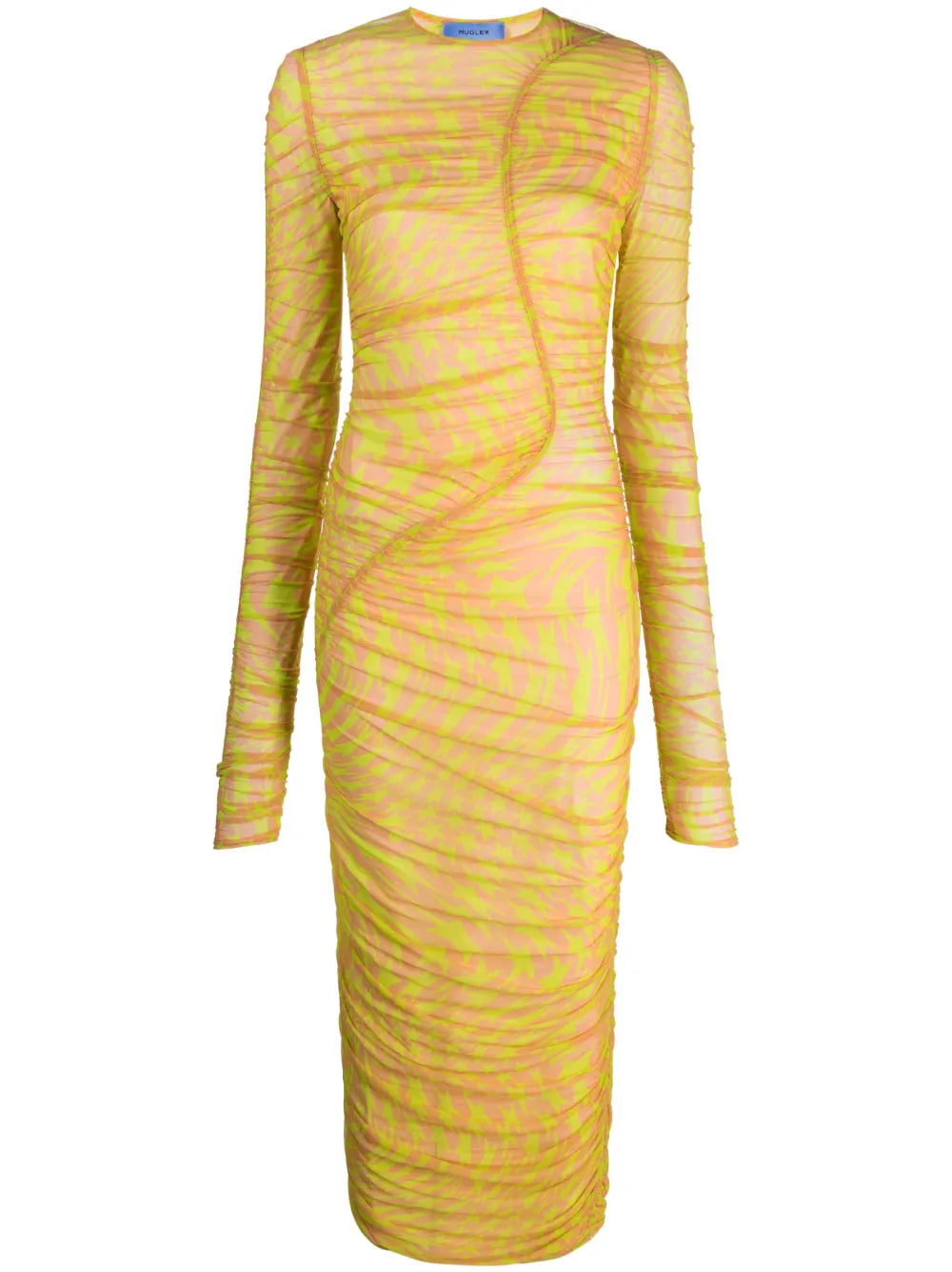 Star-Print Mesh Dress