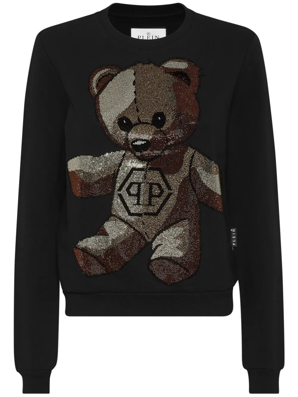 Teddy Bear Crystal-Embellished Sweatshirt
