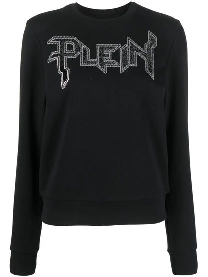 Ls Crystal Logo-Appliqué T-Shirt