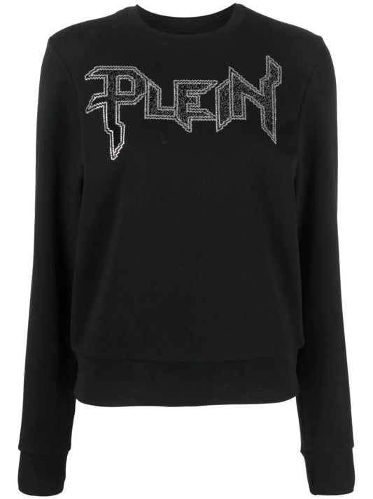 Ls Crystal Logo-Appliqué T-Shirt